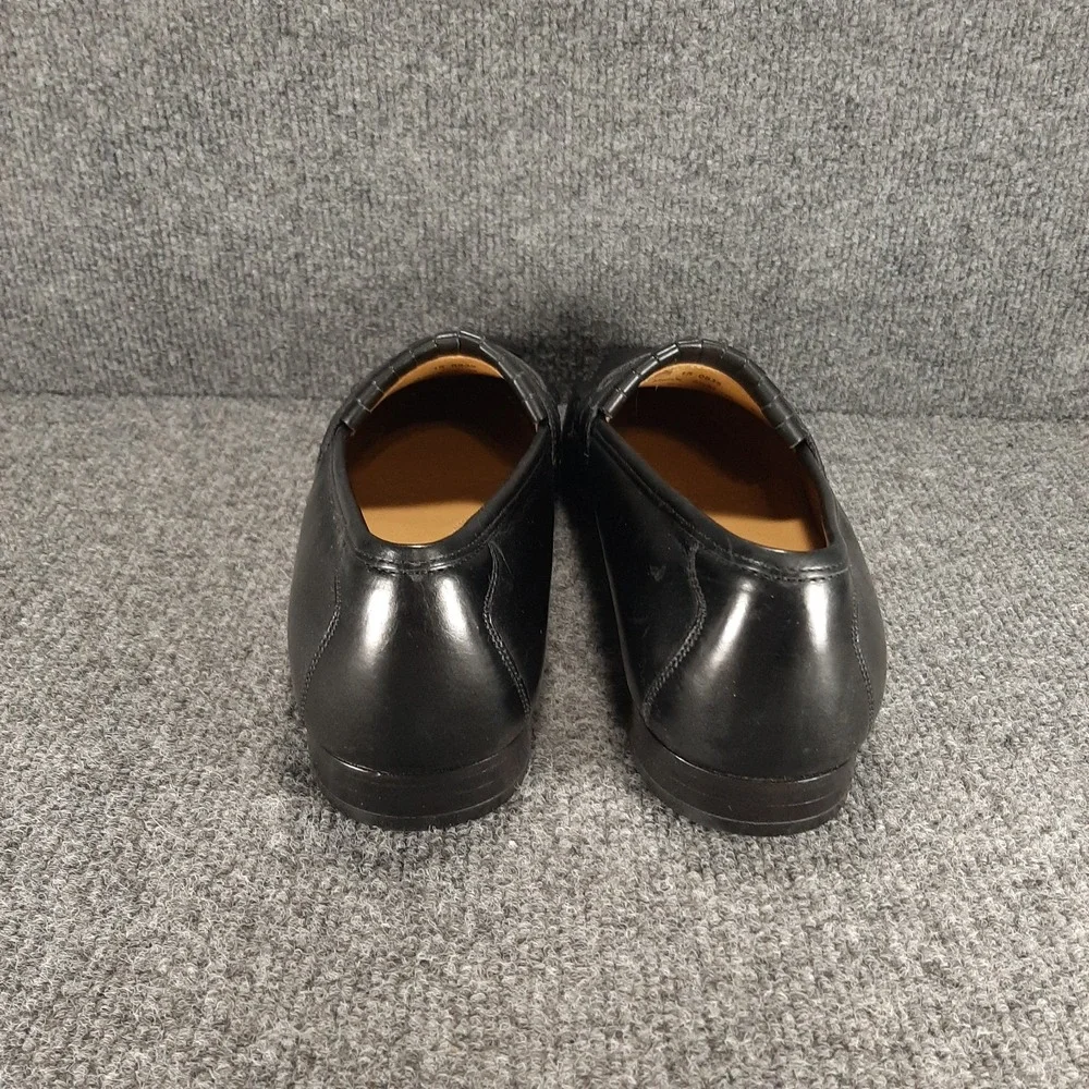 Johnston & Murphy Leather Tassel Loafers Mens US 9.5 Black  15-0835  EUC